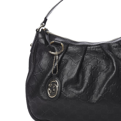Gucci Guccissima Medium Sukey Hobo Black 9 of 11