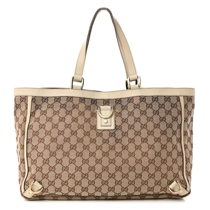 Gucci Monogram Large Abbey Tote Off White 1 of 18