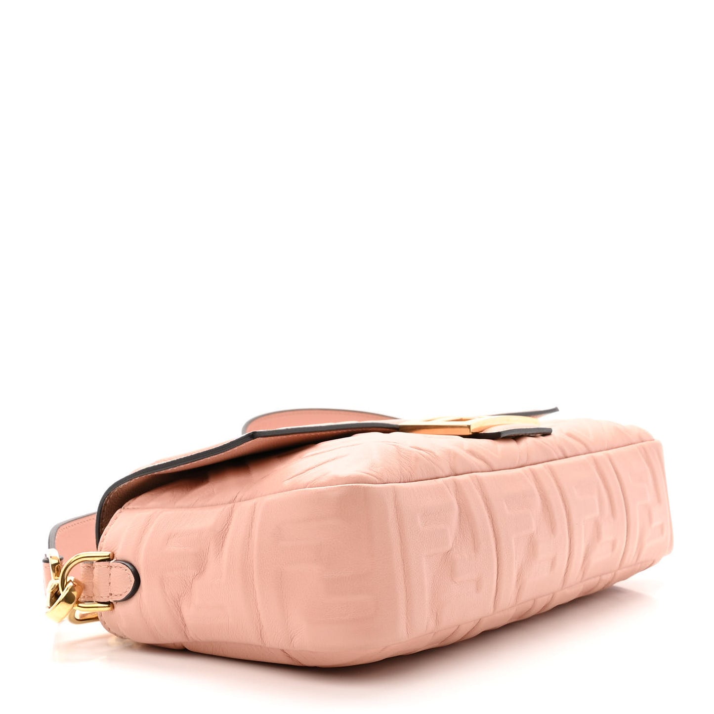 Nappa FF 1974 Embossed Baguette Rosa Bourbon