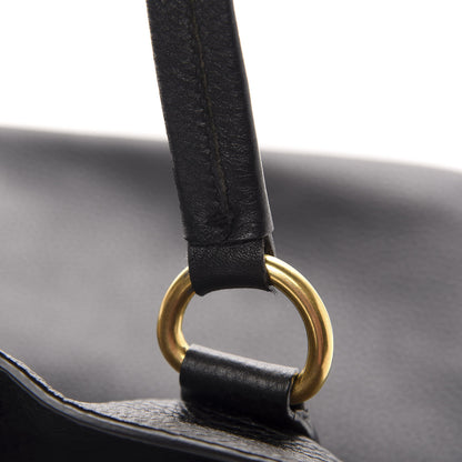 Prada Vitello Daino Side Zip Tote Black 8 of 15