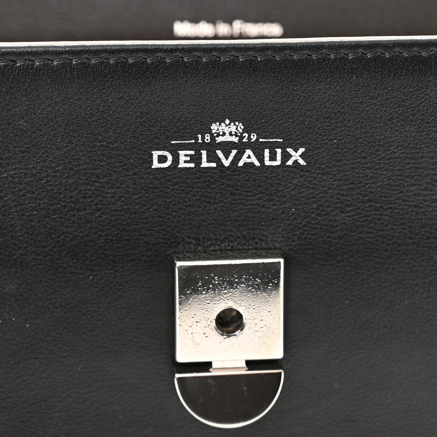 Calfskin MM Tempete Satchel Black