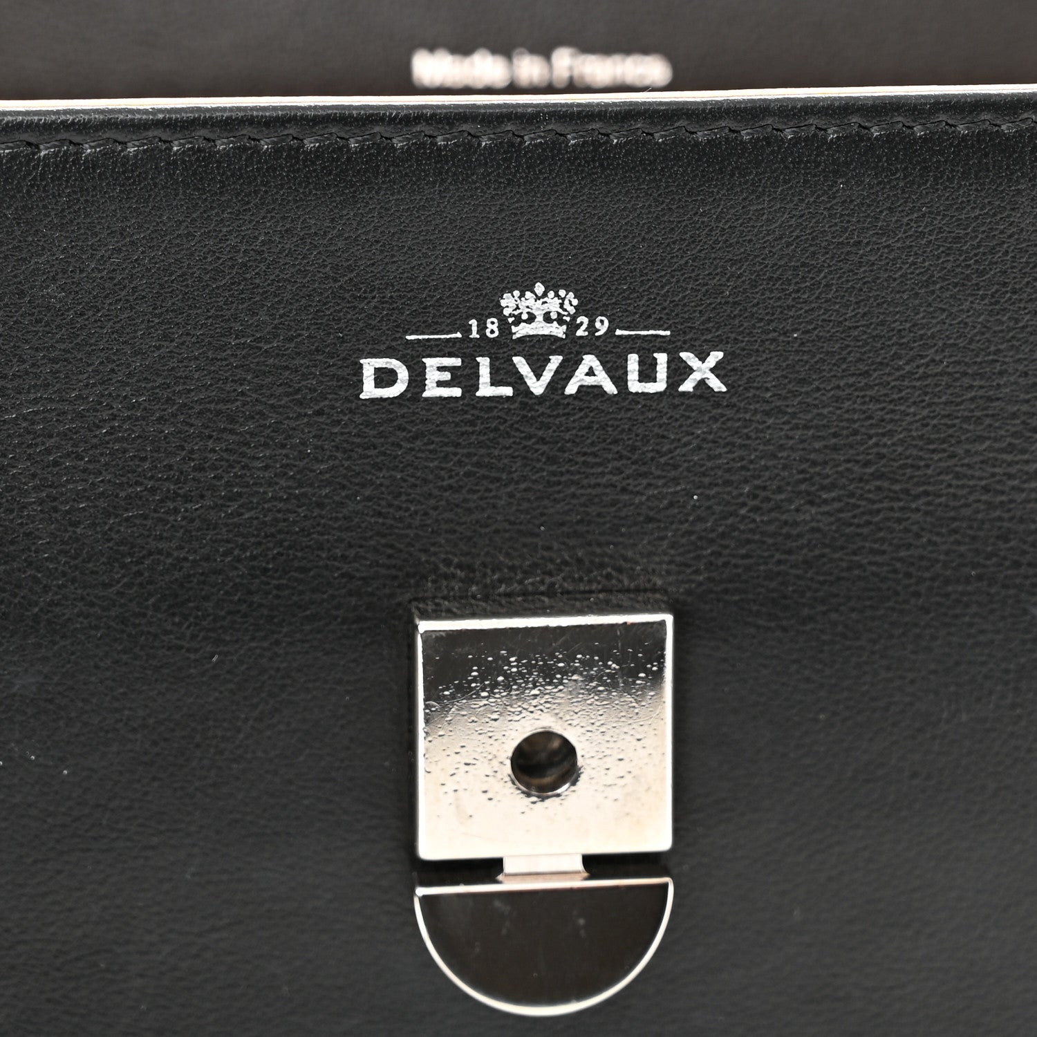 Delvaux Calfskin MM Tempete Satchel Black 7 of 10