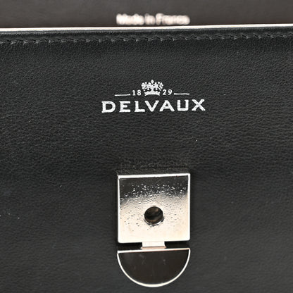 Delvaux Calfskin MM Tempete Satchel Black 7 of 10