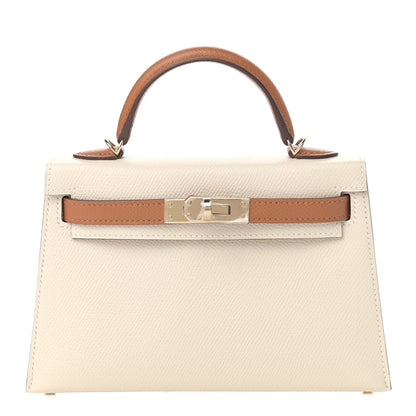 Hermes Epsom Mini Horseshoe Kelly Sellier 20 Craie Sesame 1 of 32