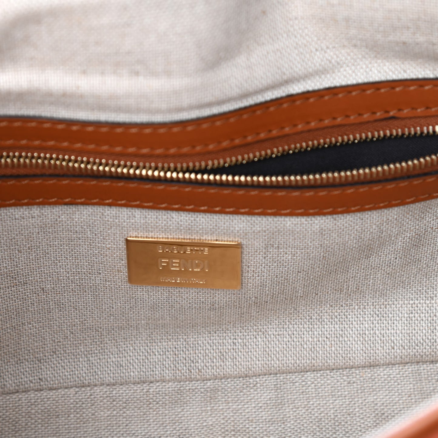 Kuban Canvas Vitello King FF Embroidered Baguette Grezzo Multicolor