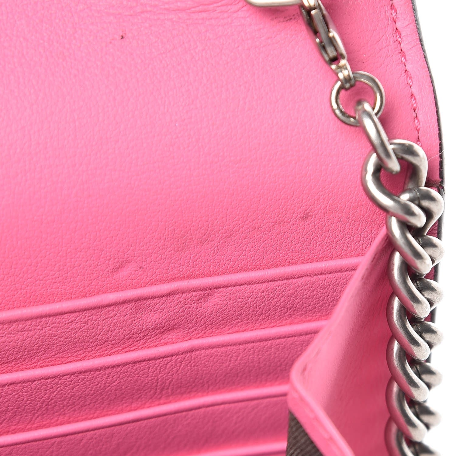 Gucci GG Supreme Monogram Mini Dionysus Chain Wallet Beige Pink 10 of 12