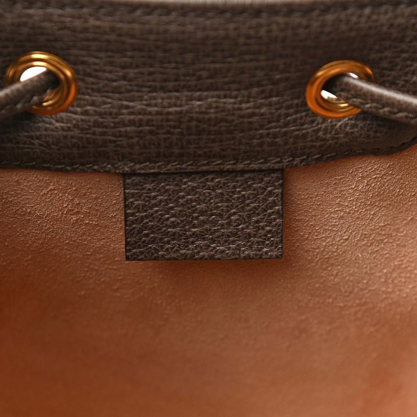 GG Supreme Monogram Web Mini Ophidia Bucket Bag Brown