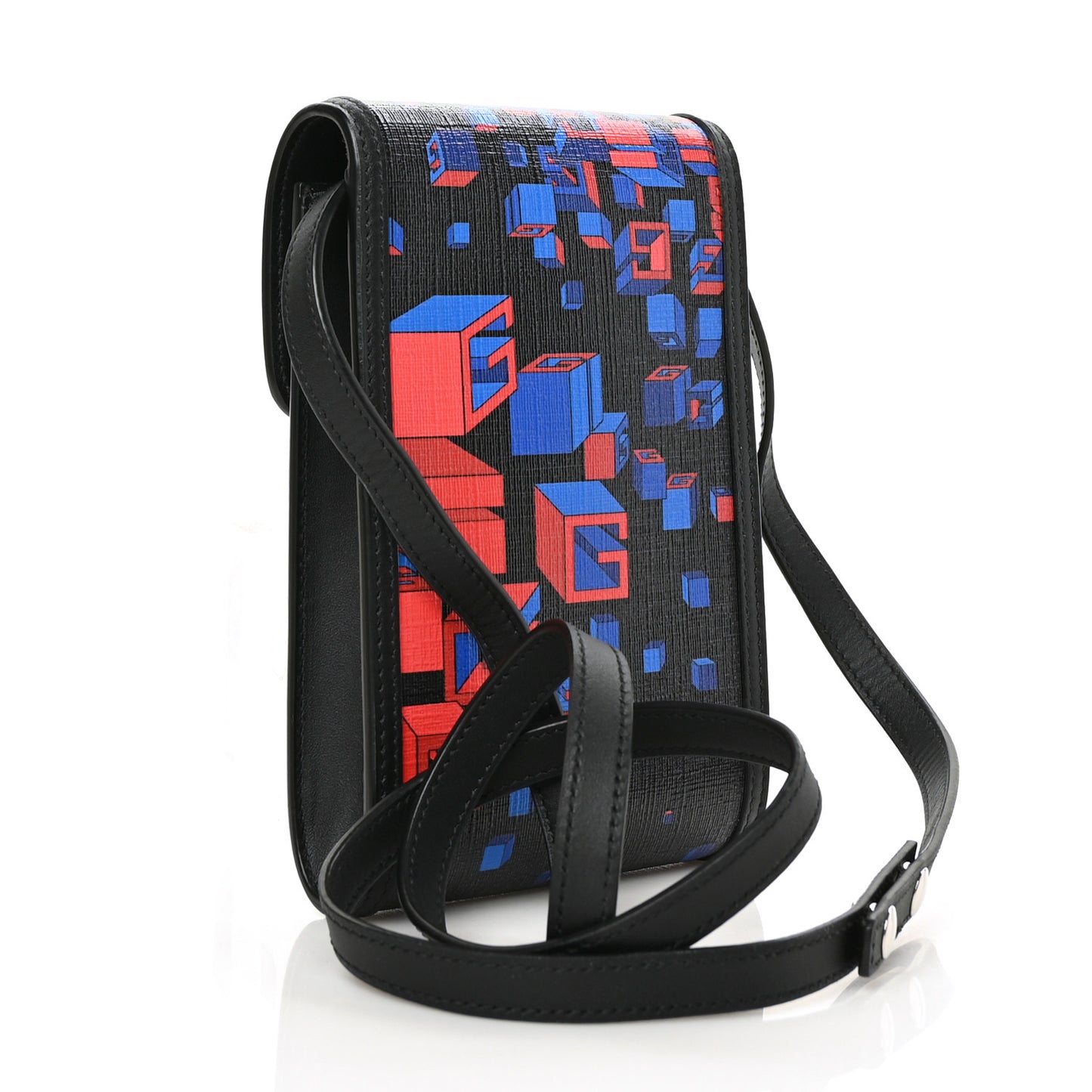 Canvas Mini Crossbody Bag Black Multicolor