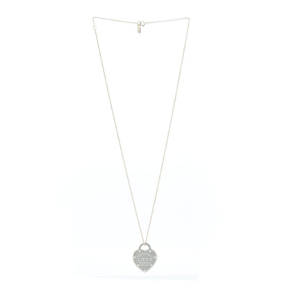 Tiffany Sterling Silver Return To Tiffany Love Pendant Necklace 3 of 5