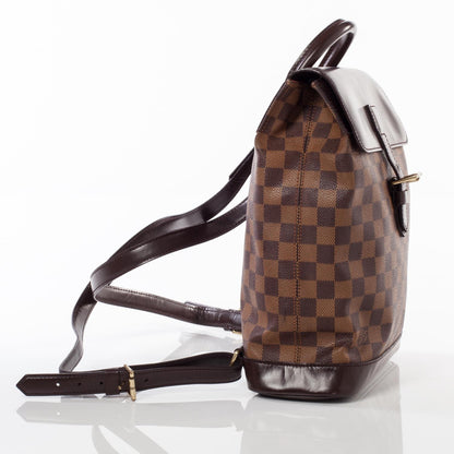 Louis Vuitton Damier Ebene Soho Backpack 3 of 9