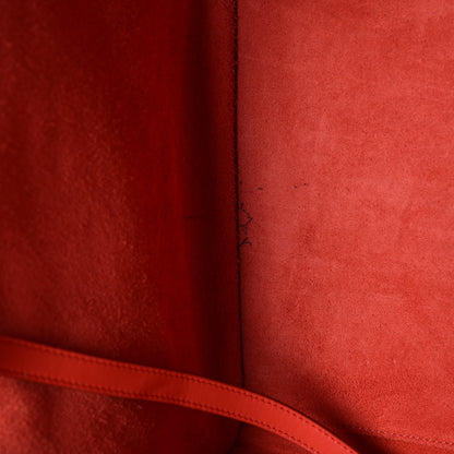 Celine Nappa Calfskin Medium Phantom Luggage Vermillion 6 of 11