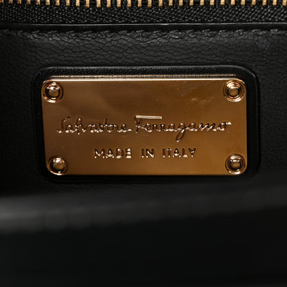Salvatore Ferragamo Smooth Calfskin Vara Bow Flap Crossbody Black 6 of 16