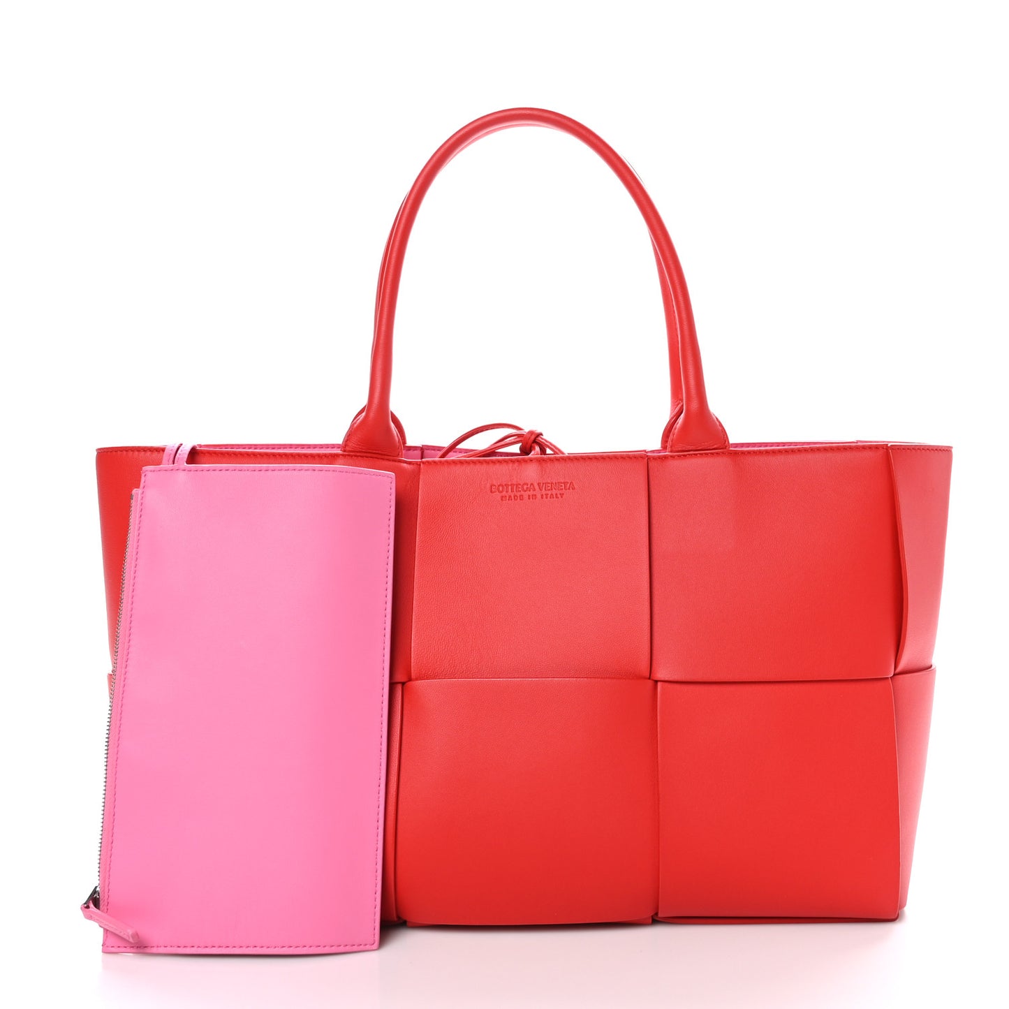 Nappa Maxi Intrecciato Arco Tote Firework