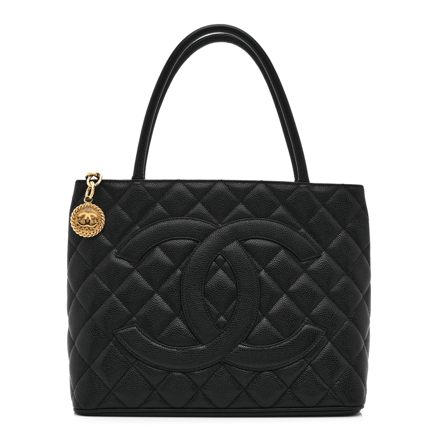 Chanel Caviar Quilted Medallion Tote Black 1 of 10