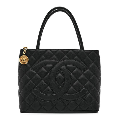 Chanel Caviar Quilted Medallion Tote Black 1 of 10