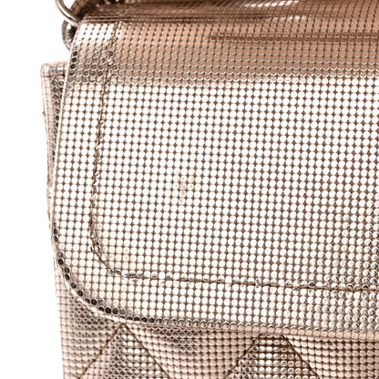 Chanel Metallic Calfskin Pixel Effect Medium Double Flap Pinky Gold 11 of 12