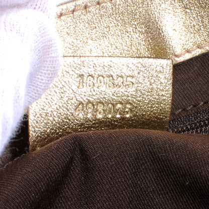 Gucci Monogram D Gold Hobo Metallic 7 of 8