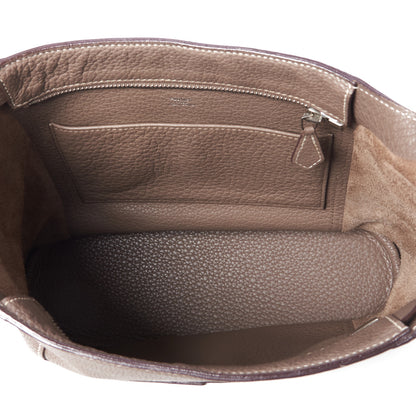 Hermes Taurillon Clemence Sac Good News PM Etoupe 6 of 8
