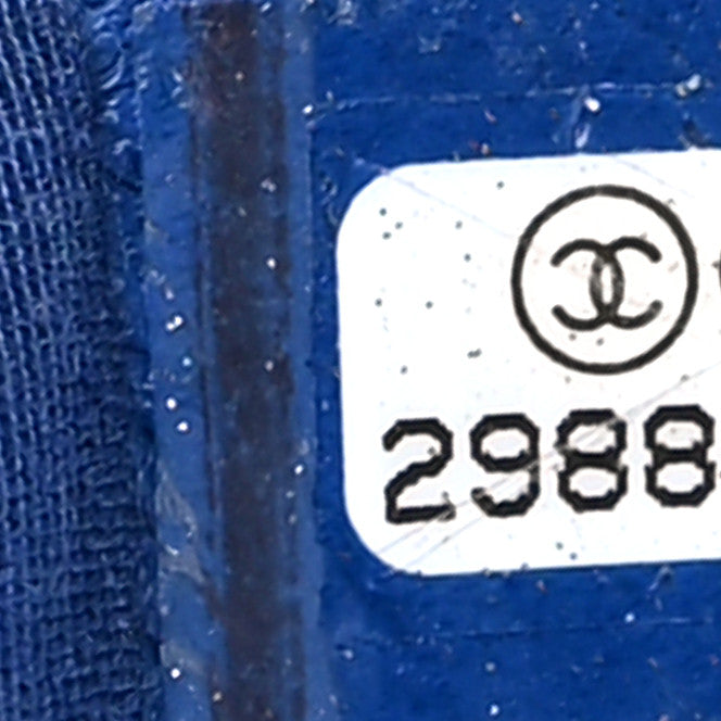 Caviar Quilted Incognito Mini Square Flap Dark Blue