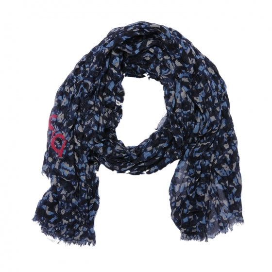 Cashmere Silk Lezard Etole Stole Blue
