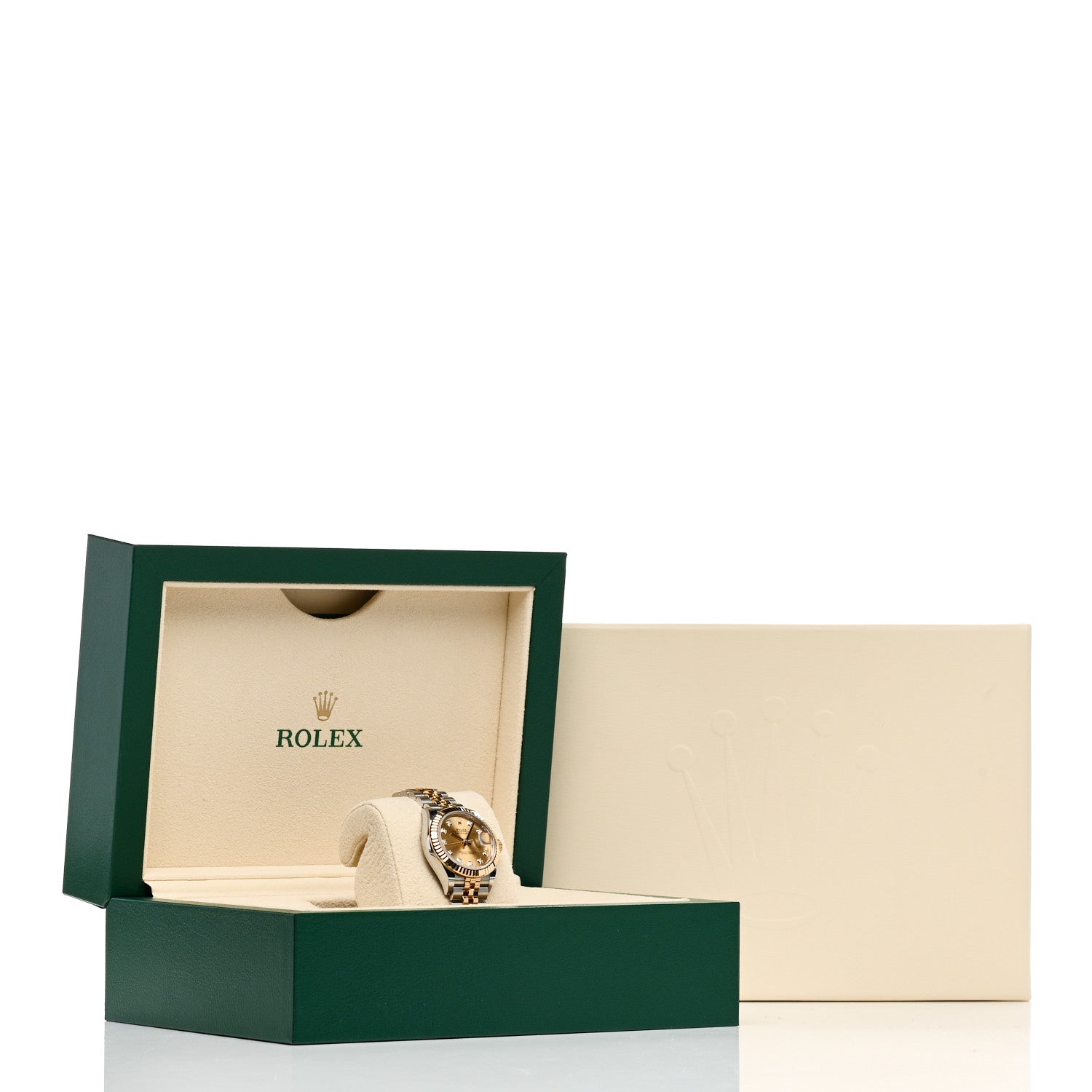 Rolex Stainless Steel 18K Yellow Gold Diamond 28mm Oyster Perpetual Datejust Watch Champagne 279173 5 of 5