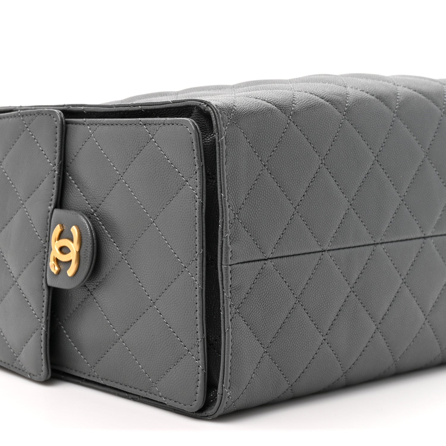 Chanel Caviar Quilted Medium Chanel 25 Handbag Dark Grey 10 of 12