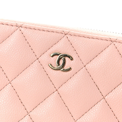 Chanel Caviar Quilted Large Gusset Zip Around Wallet Light Pink 11 of 12