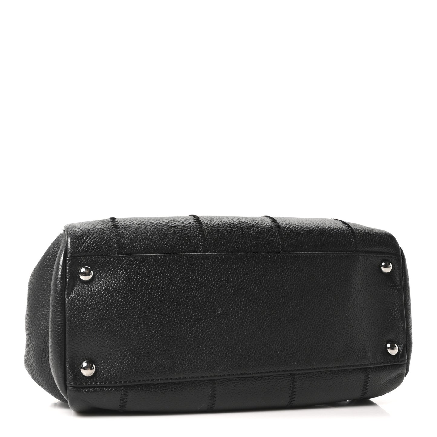Caviar Square Stitched Tote Black