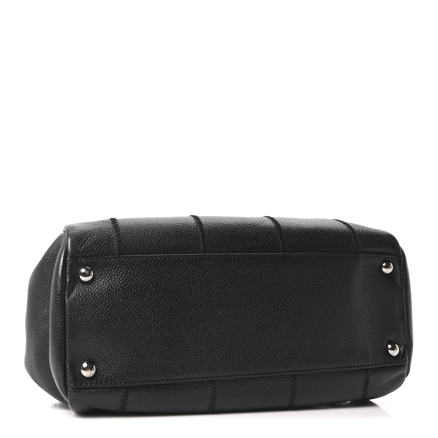 Chanel Caviar Square Stitched Tote Black 4 of 10