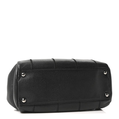 Chanel Caviar Square Stitched Tote Black 4 of 10