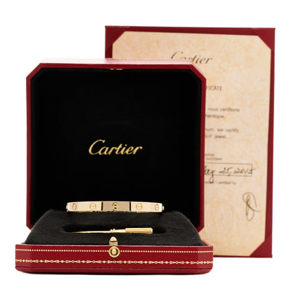 Cartier 18K Yellow Gold LOVE Bracelet 17 6 of 6
