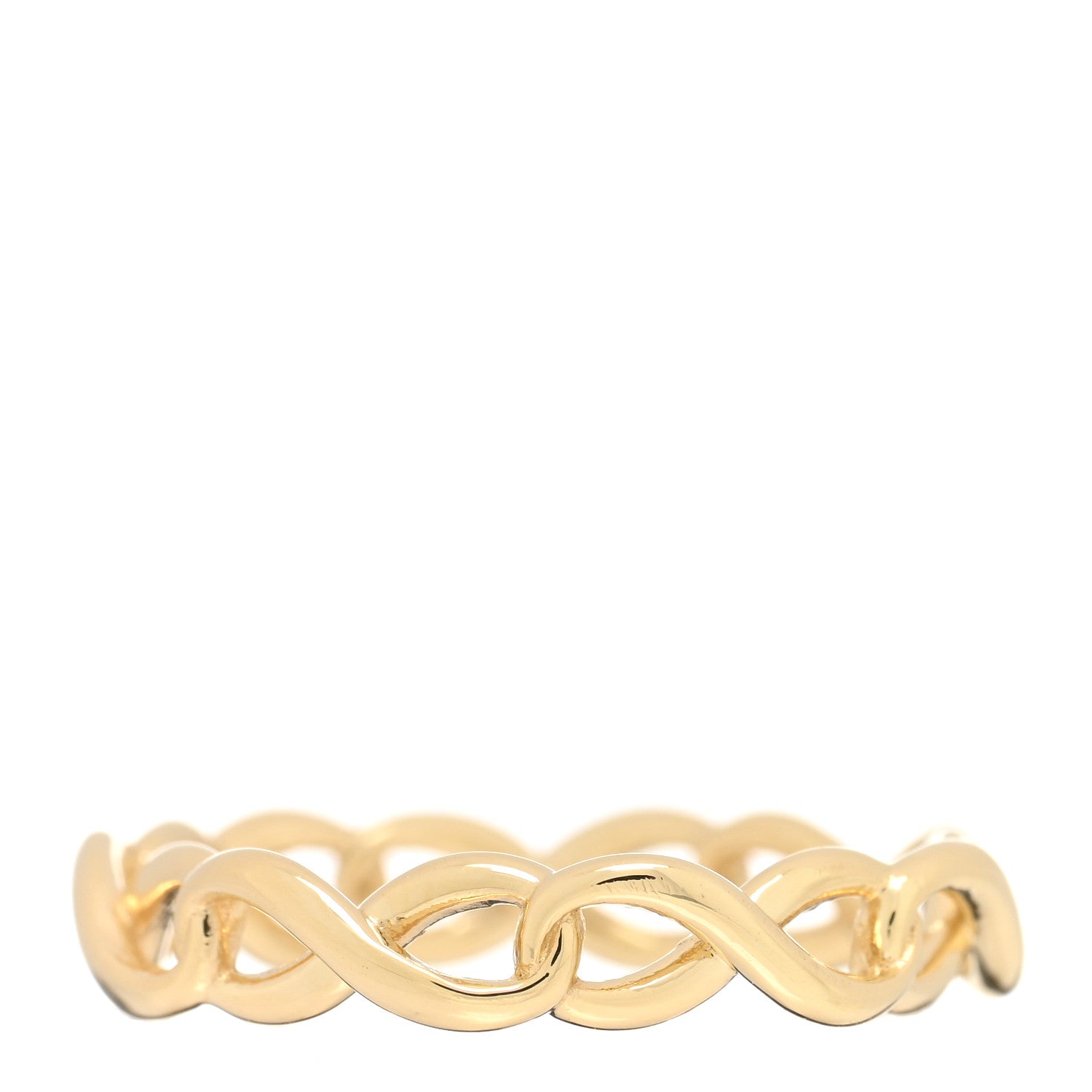 Tiffany 18K Yellow Gold Narrow Infinity Band Ring 52 6 3 of 4