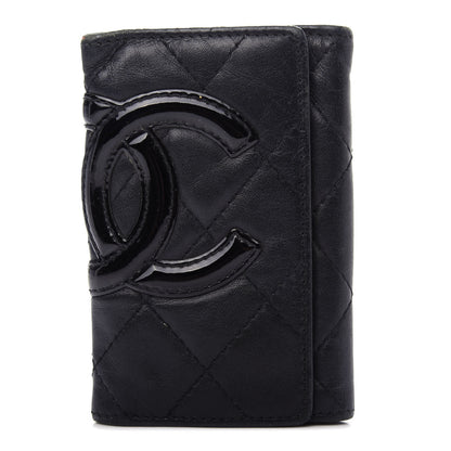 Chanel Calfskin Quilted Cambon 6 Key Holder Black 1 of 8