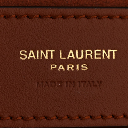 Saint Laurent Canvas Le Monogramme Jewelry Case Chestnut 8 of 8