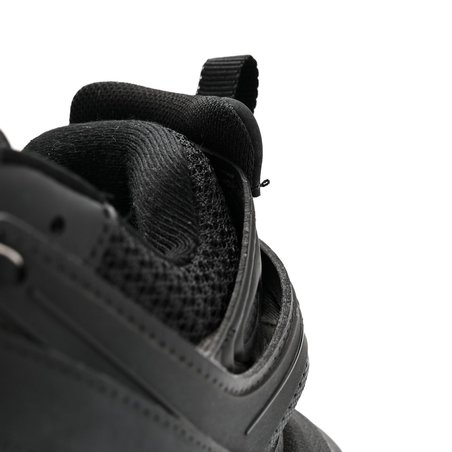 Mesh Nubuck Effect Fabric LED Womens Track Sneakers 37 Black