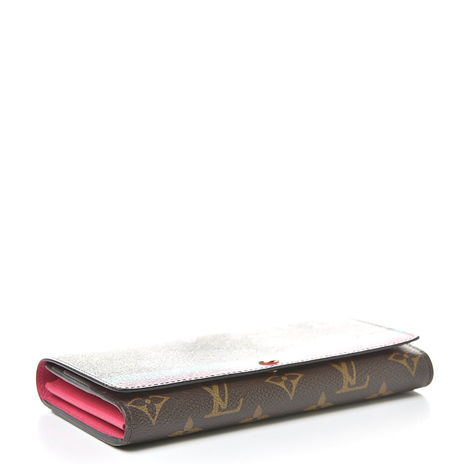 Louis Vuitton Monogram 2015 Christmas Animation Sarah Wallet Hibiscus 4 of 12