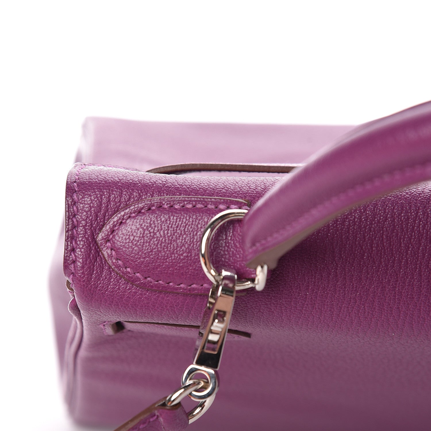 Hermes Chevre Mysore Horseshoe Kelly Retourne 28 Anemone Iris 14 of 42