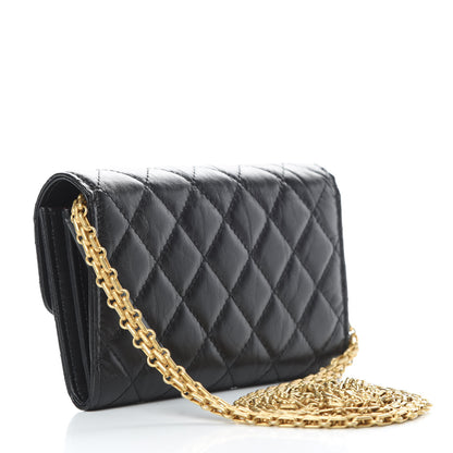 Chanel Aged Calfskin Quilted 2.55 Reissue Clutch With Chain Black 3 of 14