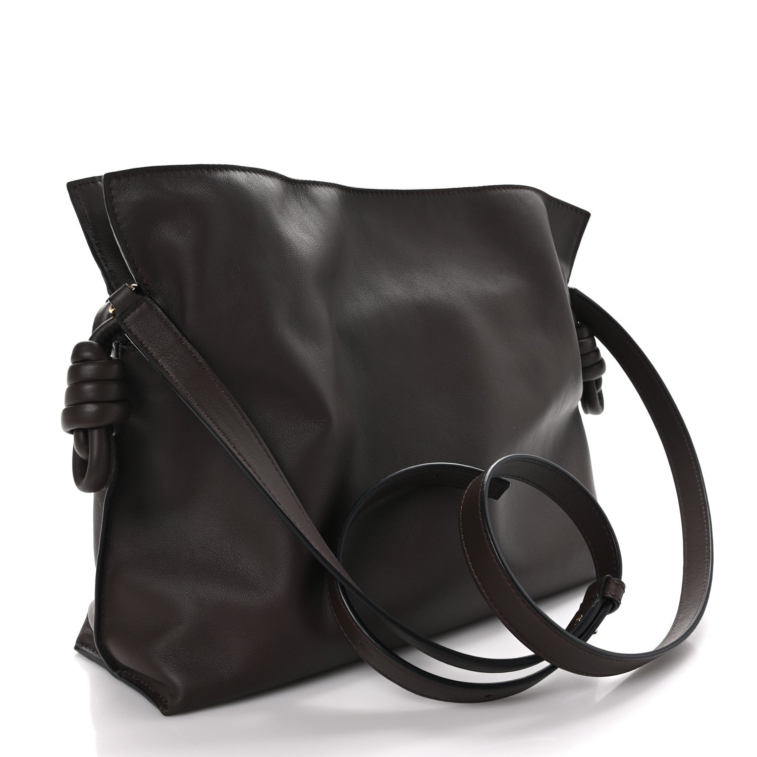 Loewe Nappa Medium Flamenco Knot Bag Chocolate 3 of 8