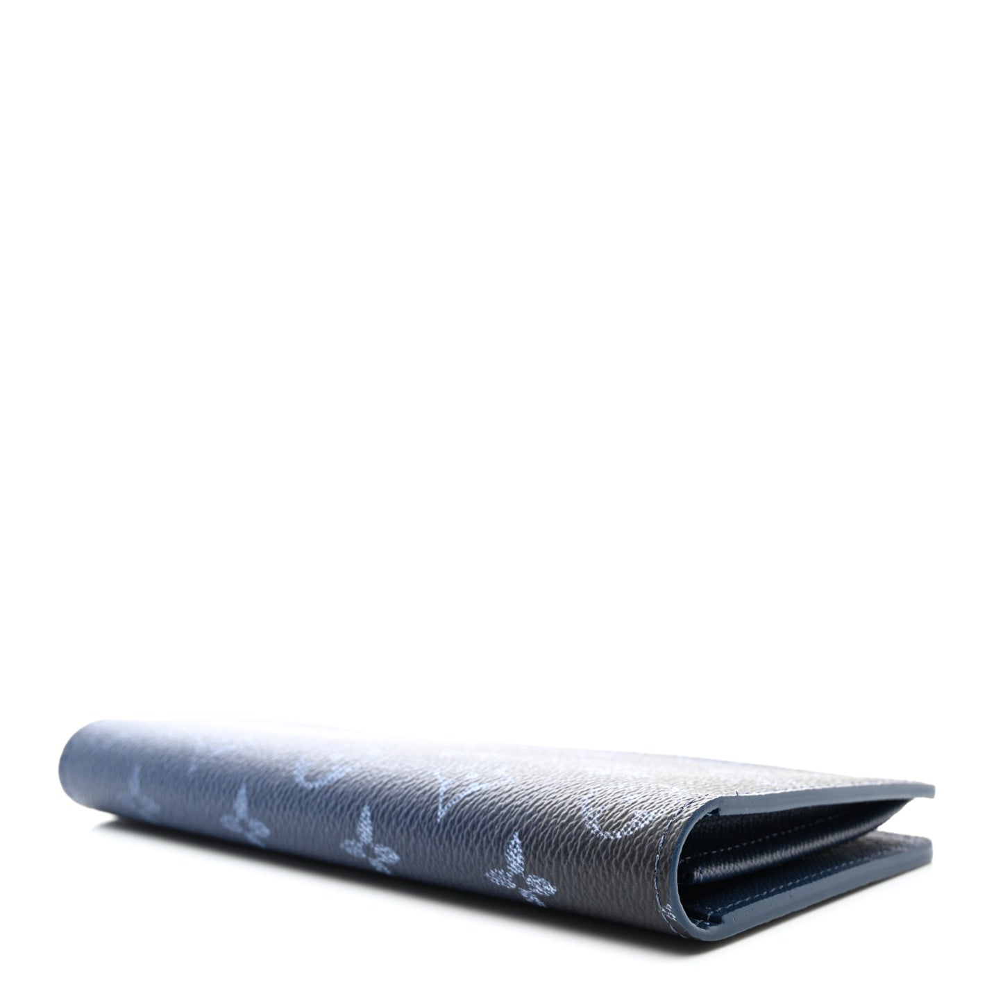 Monogram Gradient Brazza Wallet Navy Blue