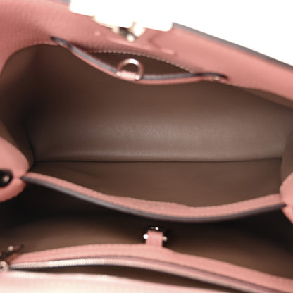 Louis Vuitton Taurillon Capucines MM Magnolia 5 of 10