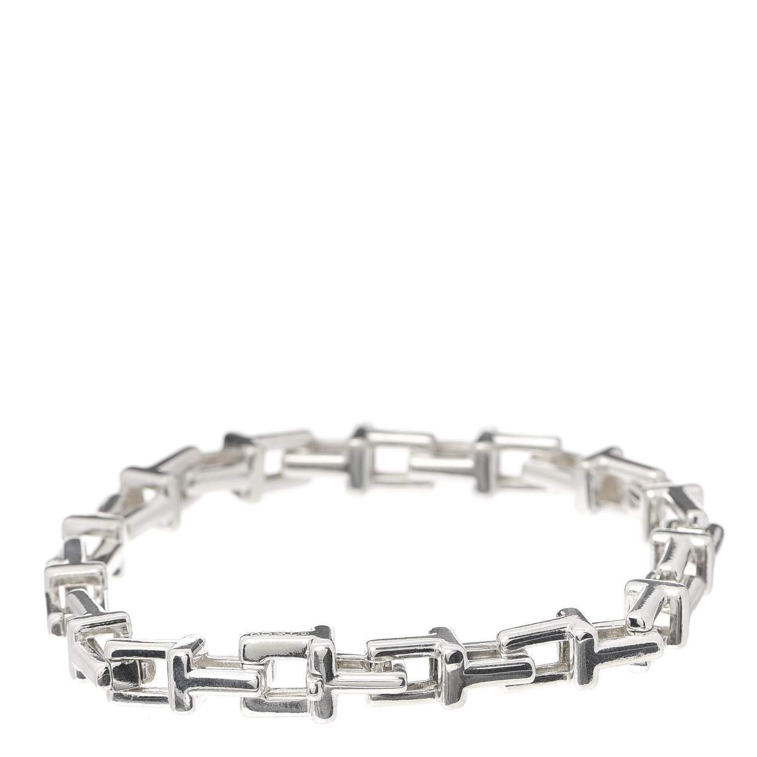 Tiffany Sterling Silver T Chain Bracelet 3 of 7