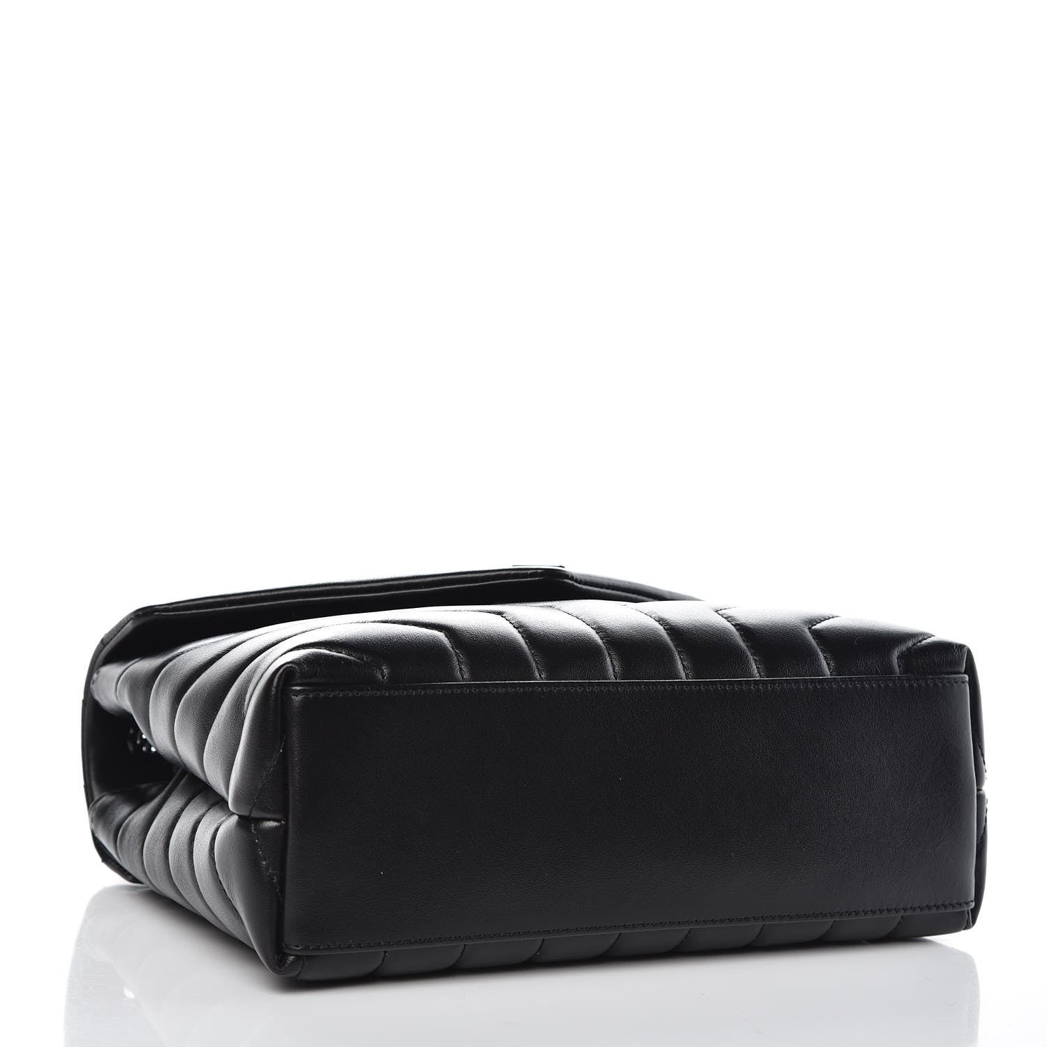 Saint Laurent Calfskin Y Quilted Monogram Small Loulou Chain Satchel Black 4 of 6