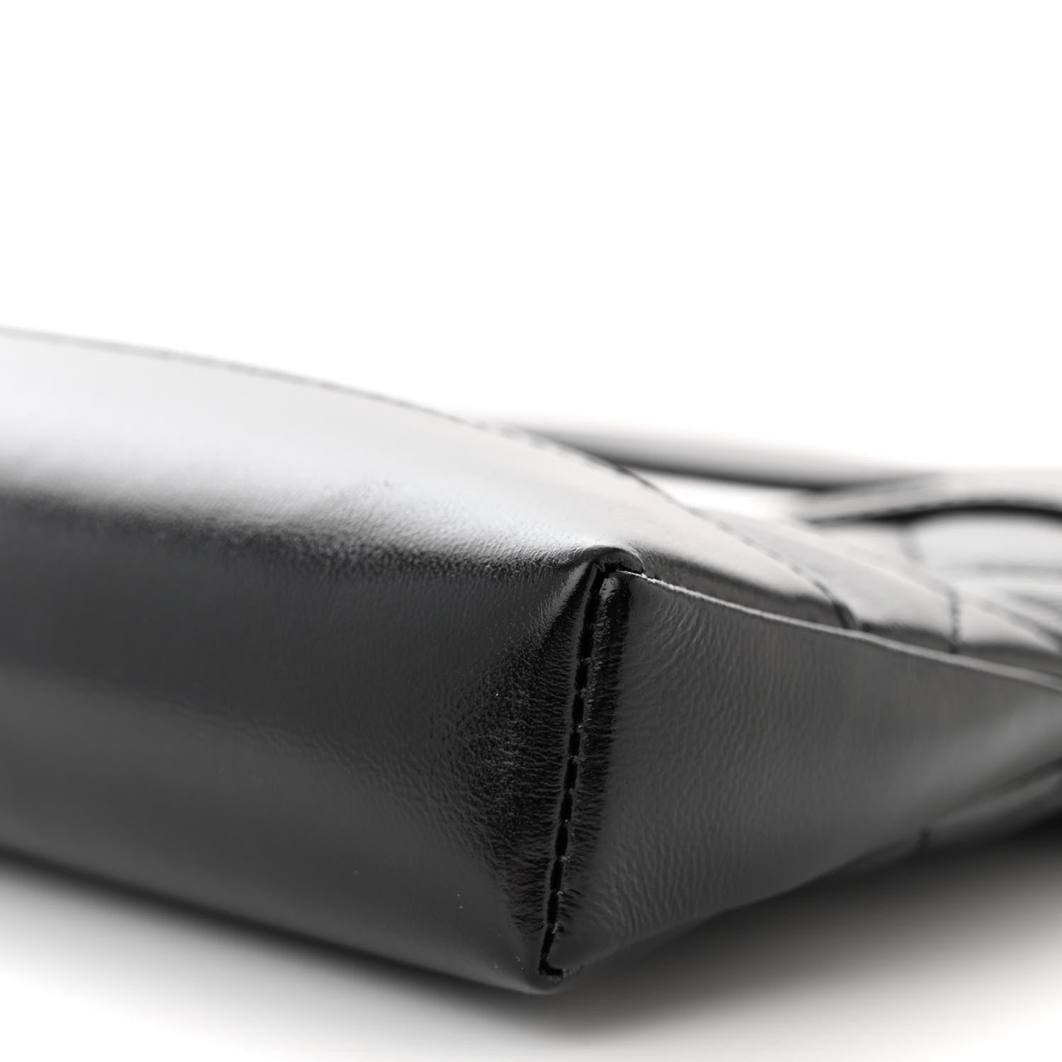 Chanel Shiny Crumpled Calfskin Quilted Nano 31 Shopping Bag Black 10 of 11