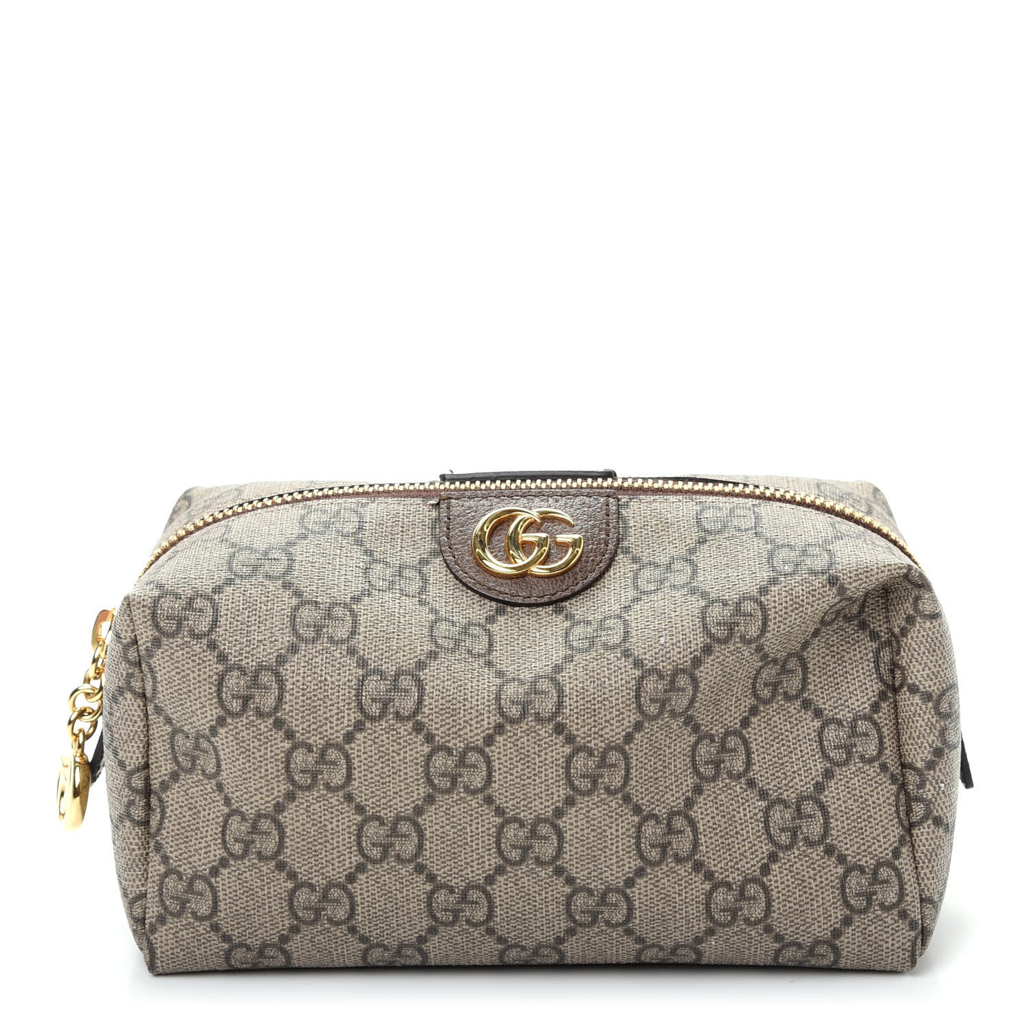 Gucci Soft GG Supreme Monogram Calfskin Medium Ophidia Cosmetic Case Beige Ebony New Acero 1 of 8