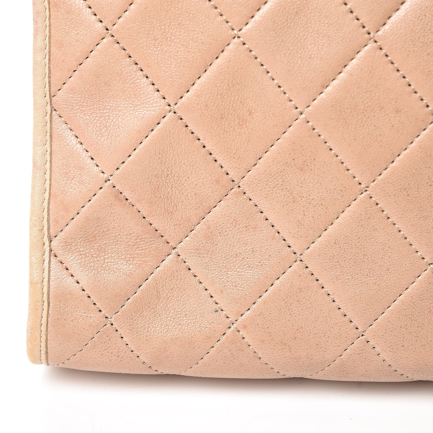 Chanel Lambskin Quilted Clutch Beige 12 of 16