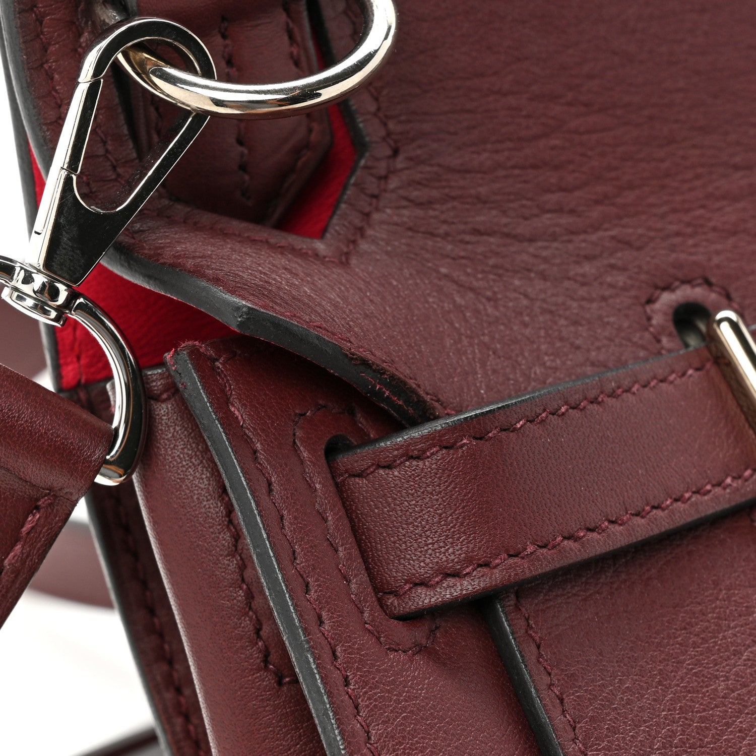 Hermes Swift Verso Jypsiere 28 Bordeaux Rose Extreme 13 of 16
