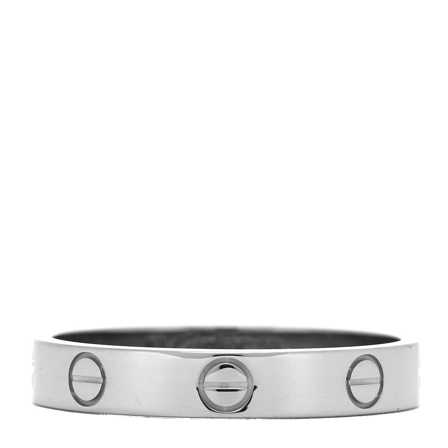 18K White Gold 3.5mm LOVE Wedding Band Ring 59 8.75