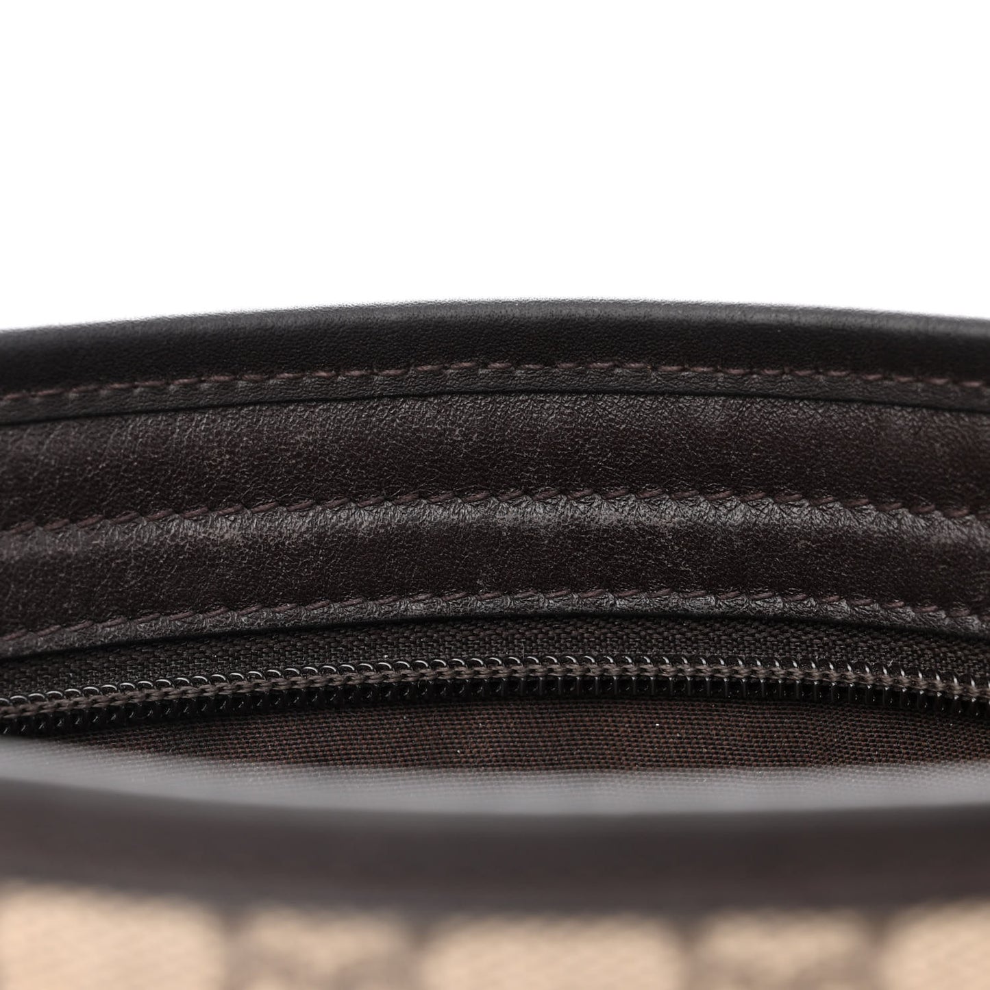 GG Plus Monogram Medium Flat Messenger Bag Dark Brown