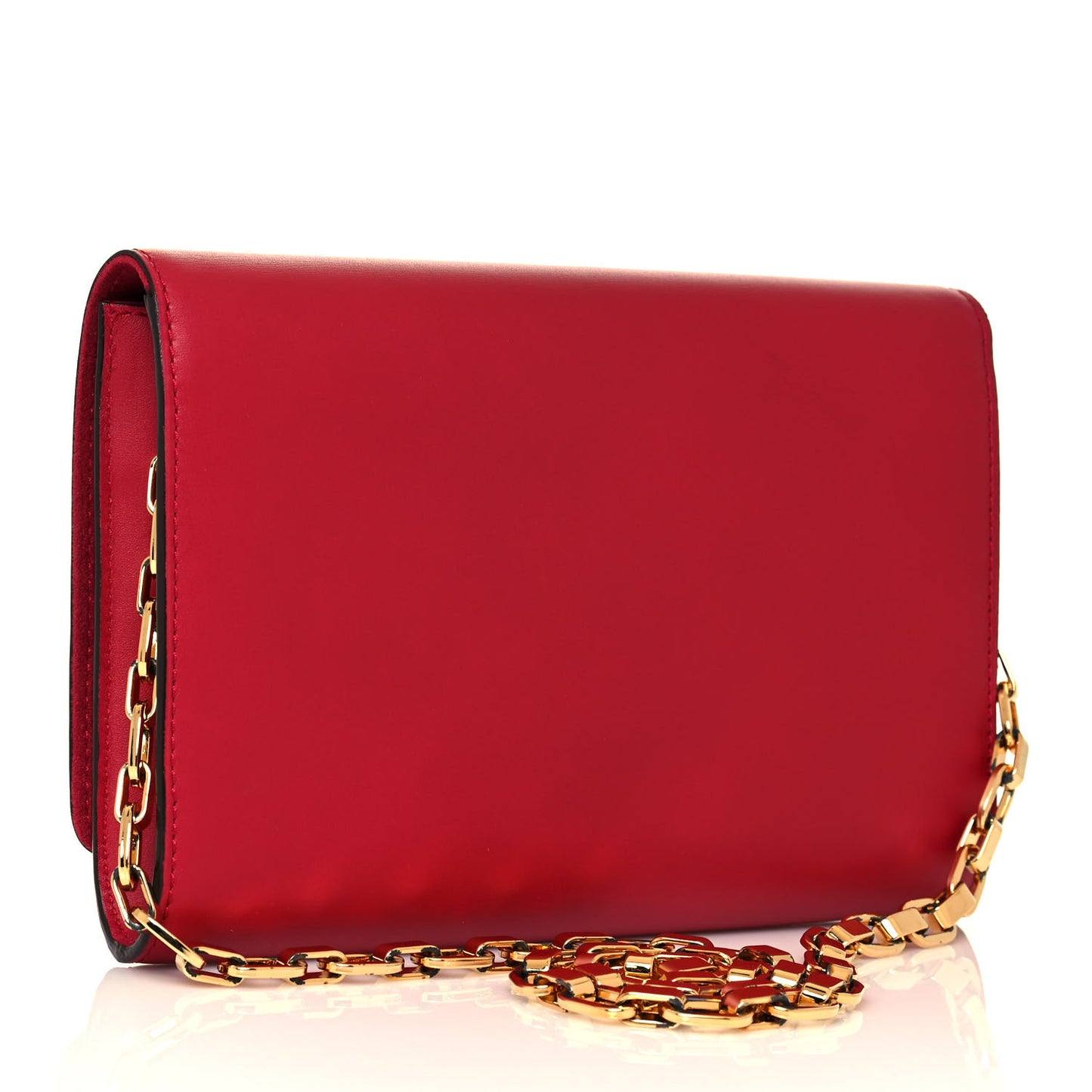 Calfskin Chain Louise MM Red